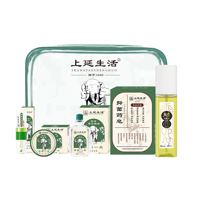 上延生活 清凉防暑五件套A（单位：套） 雾雨绿